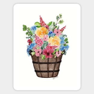 Barrel of Flowers Sticker